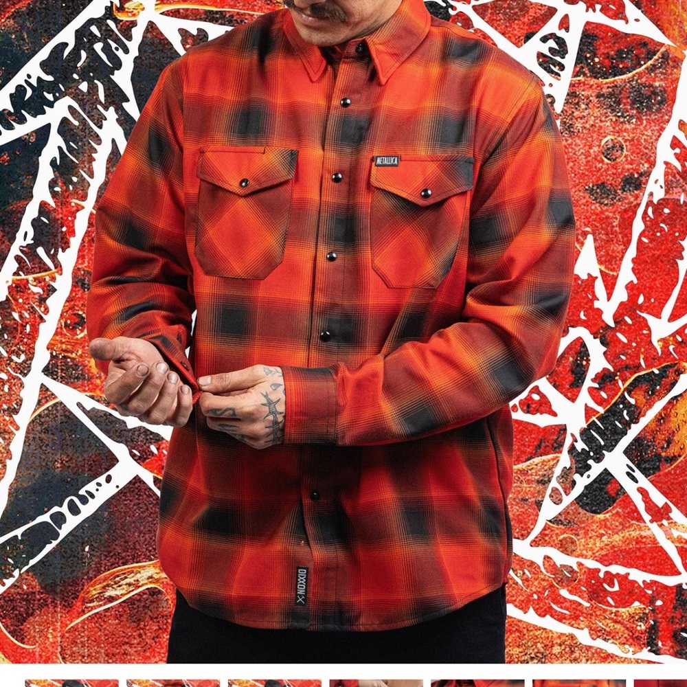 Dixxon x Metallica collab! The METALLICA LOAD Flannel Men’s XL